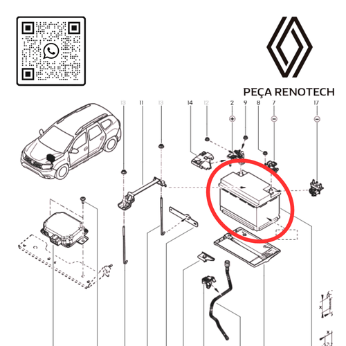 165002896R CAIXA DO FILTRO DE AR 1.3 16V H5H CAPTUR DUSTER OROCH  RN 02896R